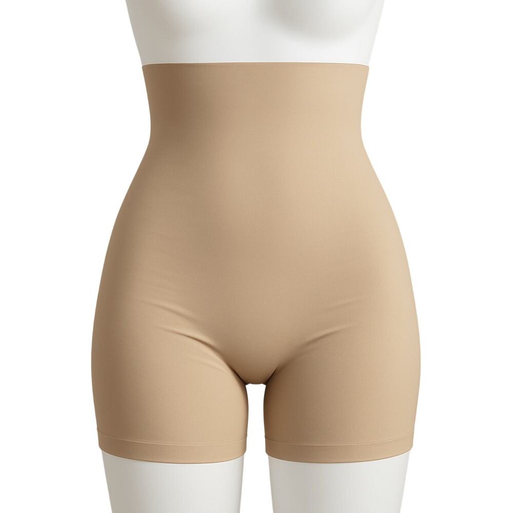 SKIMS Sculpting High Waist Mid-Thigh Shorts Shapewear Beige Size M